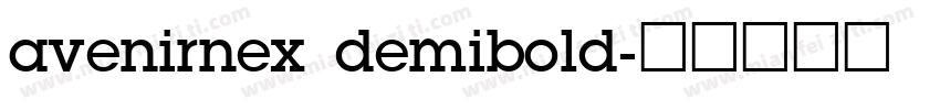avenirnex demibold字体转换